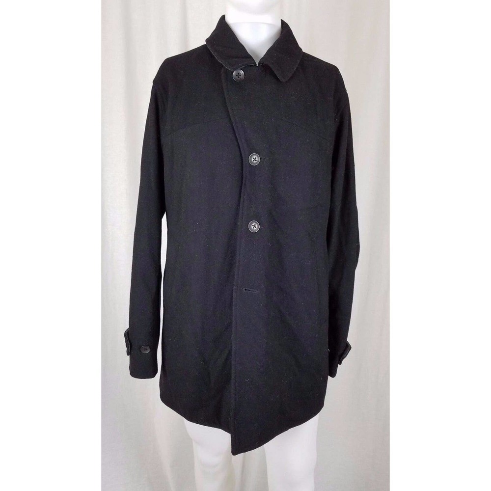 Five Four Wool Asymmetrical Button Up Peacoat Coa… - image 1
